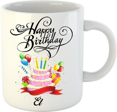 

HuppmeGift Happy Birthday Et White (350 ml) Ceramic Mug(350 ml)