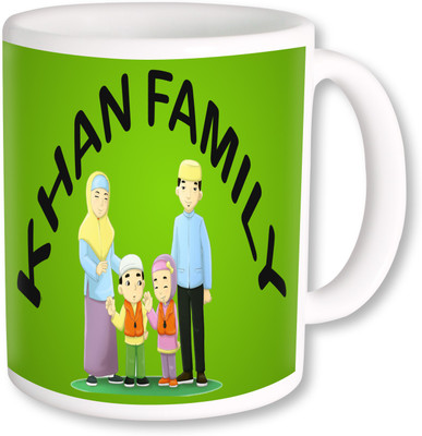 

PhotogiftsIndia Khan Family 006 Ceramic Mug(325 ml), Multicolor