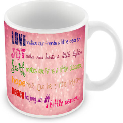 

Sleep Nature's SN-MG-377 Ceramic Mug(350 ml), Pink