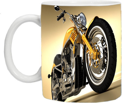 

mahis fashion bike 64 Ceramic Mug(250 ml), Multicolor