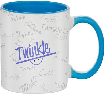 

SKY TRENDS Twinkle Birthday Gift Coffee 350 ML Ceramic Mug(350 ml), Multicolor