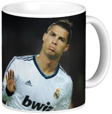 

Exoctic Silver Cristiano Ronaldo Collection 005 Ceramic Mug(300 ml), Multicolor