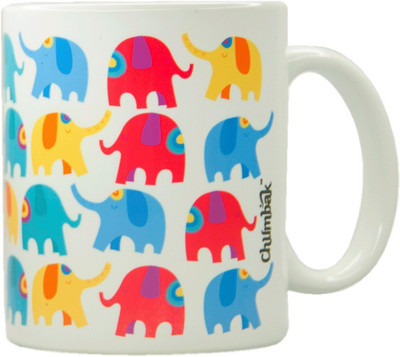 

Chumbak MG184 Ceramic Mug(300 ml, Pack of 122), Multicolor