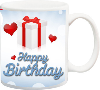 

ME&YOU gift for happy Birthdat;Mammy/Mom/Dad/Father/Sister/Brother/Friend/Anty/Unkal,H B,day Printed Ceramic Mug(325 ml), Multicolor