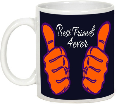 

AllUPrints Friendship Day Gifts - Best Friends Forever Ceramic Mug(325 ml), White