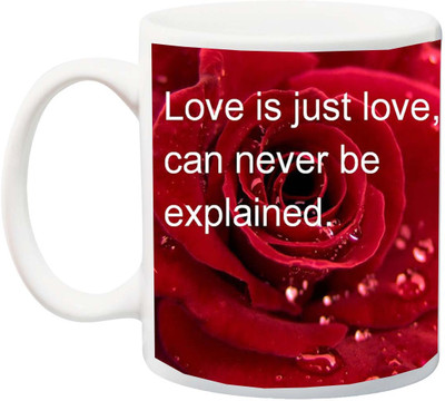 

ME&YOU Gift for Husband/Wife;Love is just love, Ceramic Mug(325 ml), Multicolor