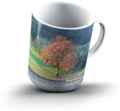 Ucard Landscape682801 Bone China, Ceramic, Porcelain Mug(325 ml)