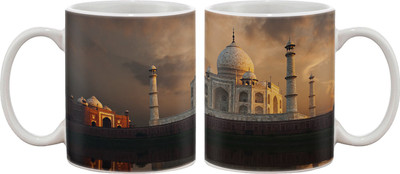 

Artifa Taj Mahal Symbol Of Love Porcelain, Ceramic Mug(350 ml), Multicolor