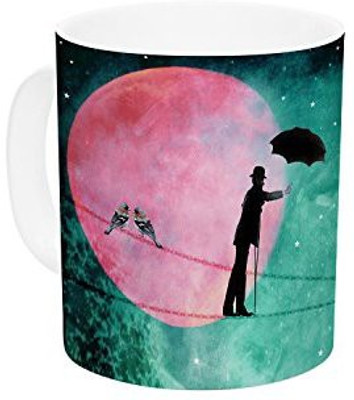 

Kess InHouse InHouse Suzanne Carter Moonlight Stroll Surreal Ceramic Coffee, 11 oz, Multicolor Ceramic Mug(60 ml)