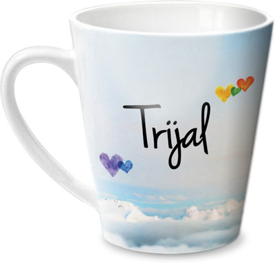 

Hot Muggs Simply Love You Trijal Conical Ceramic Mug(350 ml)