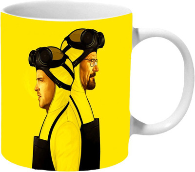 

Mooch Wale Breaking Bad Poster All Yellow Ceramic Mug(325 ml), Multicolor