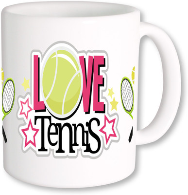 

PhotogiftsIndia I Love Tennis 01 Ceramic Mug(325 ml), Multicolor