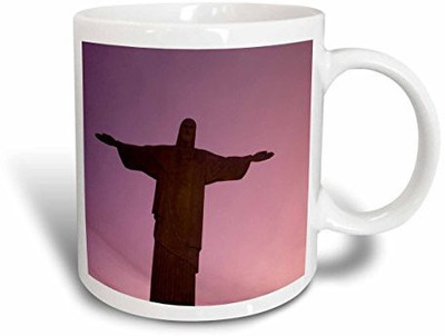 

3dRose Brazil, Rio De Janeiro, Christ The Redeemer Sa04 Sws0078 Stuart Westmorland Ceramic, 15 oz, White Ceramic Mug(60 ml), Multicolor