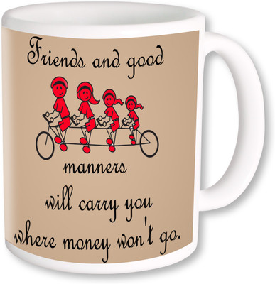 

PhotogiftsIndia Happy Friendship Day 110 Ceramic Mug(350 ml), Multicolor