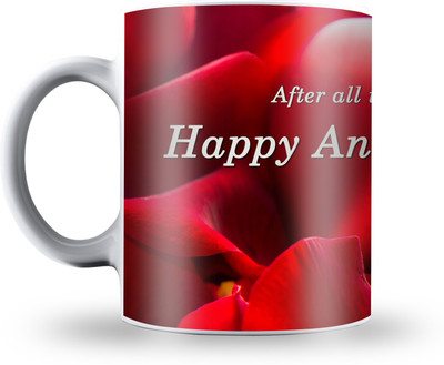 

Presto Personalised for Anniversary Gift Ceramic Mug(330 ml), White