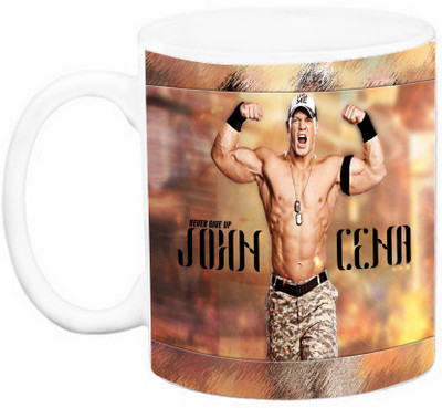 

EFW WWF Super star - John Cena (Design 1) Ceramic Mug(325 ml), Multicolor