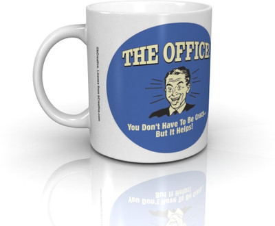 

Bcreative The Office You Don't Have To Be Crazy But It Helps (Officially Licensed) Ceramic Mug(350 ml)