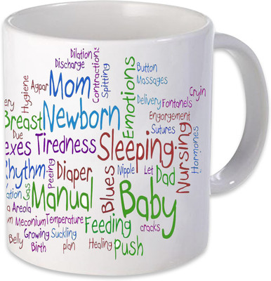

Heyworlds mom dad gift Ceramic Mug(325 ml), Multicolor