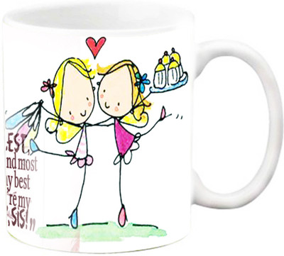 

EFW Happy Birthday sister you are the best Ceramic Mug(325 ml)