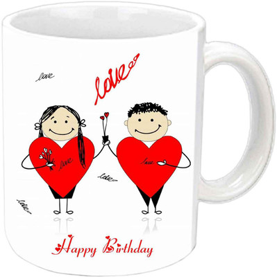 

Raj Laxmi couple love lovers b'day white mug Ceramic Mug(350 ml)