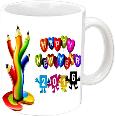 

Raj Laxmi Pencil tree new year cup Ceramic Mug(350 ml)