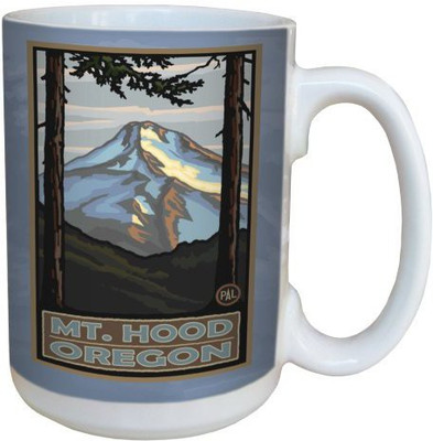 

Tree-Free Greetings Greetings 79398 Mount St. Hood Beautiful Landscape by Paul A. Lanquist Ceramic with Full-Sized Handle, 15-Ounce, Multicolored Ceramic Mug(60 ml), Multicolor