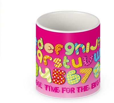 

HuesLab School Time For The Big Girl Ceramic Mug(328 ml), White