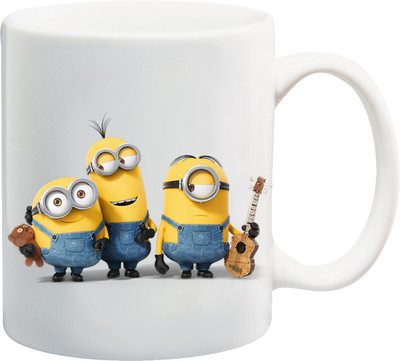 

Awwsme Minion Brother Bone China Mug(350 ml), White
