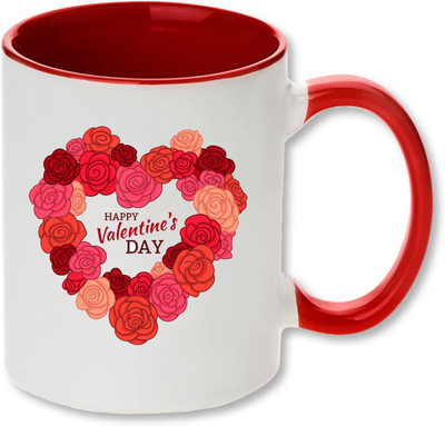 

Heyworlds happy valentine day gifts 113 Ceramic Mug(325 ml), Multicolor