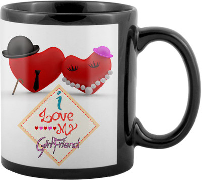 

SKY TRENDS World's Best Gifts For Valentine Girlfriend Boyfriend Friend Husband Wife Anniversary & Birthday Design Code 047 Ceramic Mug(325 ml), Black