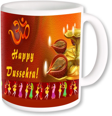 

PhotogiftsIndia Happy Dashami Ceramic Mug(325 ml)