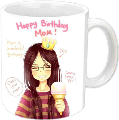 

Raj Laxmi Have A Wonderful B'day Mamma White Ceramic Mug(3.5 ml)