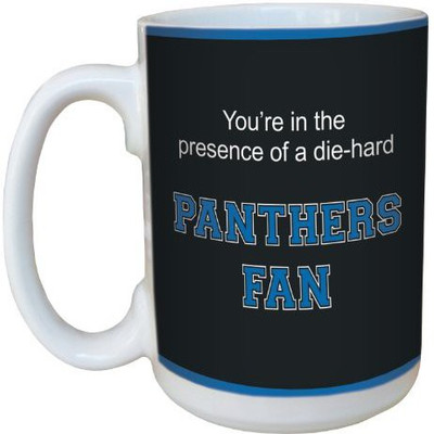 

Tree-Free Greetings Greetings lm44428 Panthers College Football Fan Ceramic with Full-Sized Handle, 15-Ounce Ceramic Mug(60 ml), Multicolor