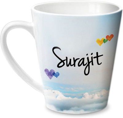 

Hot Muggs Simply Love You Surajit Conical Ceramic Mug(350 ml)