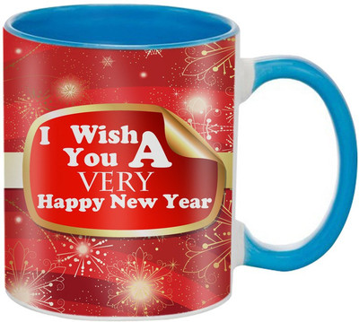 

SKY TRENDS New Year & Christmas Gift For Boyfriend Girlfriend Husband Wife Design COD075 Ceramic Mug(325 ml), Multicolor