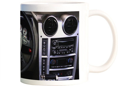 

Rangeele Inkers Inside Hummer car Ceramic Mug(300 ml), Multicolor