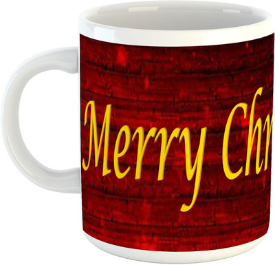 

Deeher Gifts Merry Christmas Design14 Ceramic Mug(330 ml), Multicolor