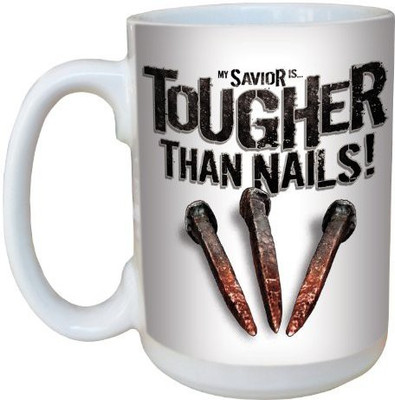 

Tree-Free Greetings Greetings lm44359 Tougher than Nails: Revelations 1:18 Ceramic with Full-Sized Handle, 15-Ounce Ceramic Mug(60 ml), Multicolor