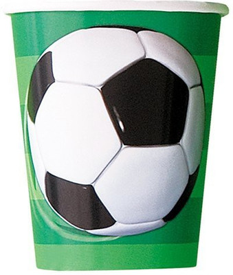 

Unique Soccer Paper Cups Paper Mug(266 ml, Pack of 8), Multicolor