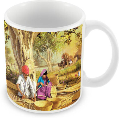 

Sleep Nature's SN-MG-223 Ceramic Mug(350 ml), Multicolor