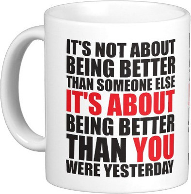 

Exoctic Silver MUG100 Ceramic Mug(250 ml), White