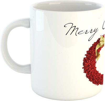

Deeher Gifts Merry Christmas Design41 Ceramic Mug(330 ml), Multicolor