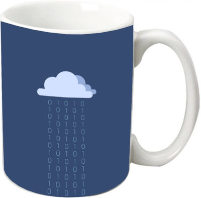

Maison N Mode Sky Rain Coffee Ceramic Mug(330 ml), Multicolor