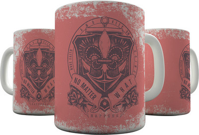 

Shaildha QU15 Ceramic Mug(350 ml), Multicolor