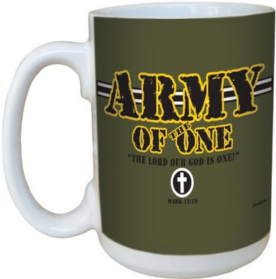 

Tree-Free Greetings Greetings lm44206 Army of The One: Mark 12:29 Ceramic with Full-Sized Handle, 15-Ounce Ceramic Mug(60 ml), Multicolor