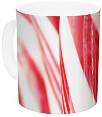 

Kess InHouse InHouse Beth Engel The Painted Forest Candy Cane Ceramic Coffee, 11 oz, Multicolor Ceramic Mug(60 ml)