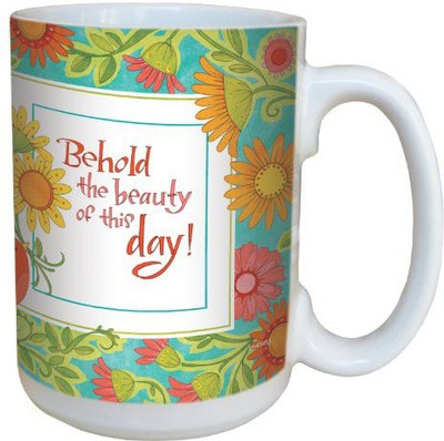 

Tree-Free Greetings Greetings lm43453 Glorious Gerber Daisy Inspiration by Robin Pickens Ceramic with Full-Sized Handle, 15-Ounce Ceramic Mug(60 ml), Multicolor