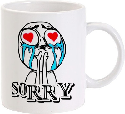40% OFF on Lolprint Sorry Crying Meme Ceramic Coffee Mug(325 ml) 40% OFF on Lolprint Sorry Crying Meme Ceramic Coffee Mug(325 ml)