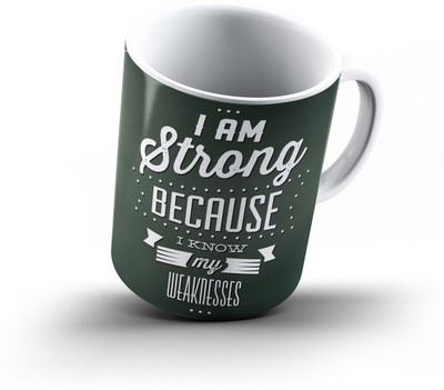 

Ucard Motivational Quote756 Bone China, Ceramic, Porcelain Mug(325 ml), Multicolor