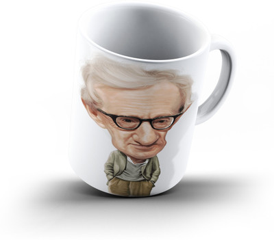 

Ucard Woody Allen Caricature823 Bone China, Ceramic, Porcelain Mug(325 ml), Multicolor